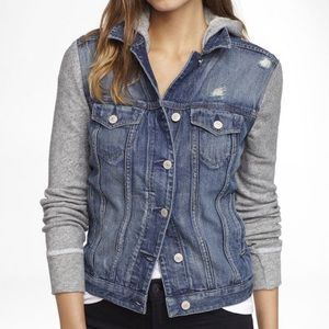 Express Denim Jacket with Grey Sleeves
